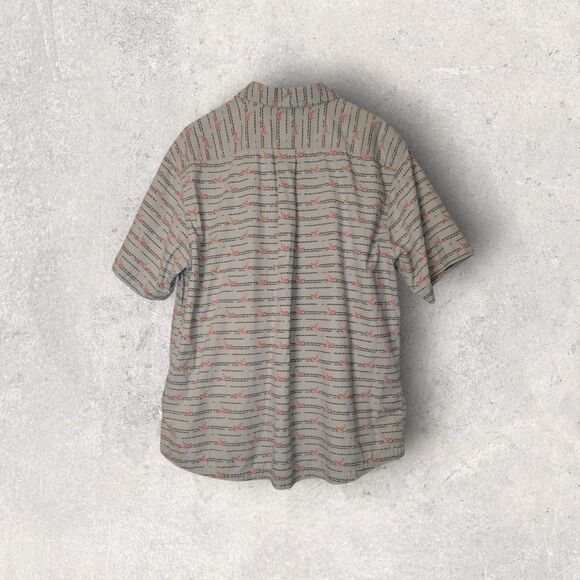 Vintage Woolrich Men’s Size XL Rowboat All Over Print Short Sleeve Button Up - Picture 5 of 5